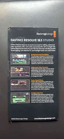 Blackmagic DaVinci Resolve 18.5 Studio (boxed)