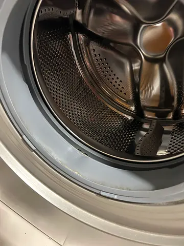Silver Front Load Washing Machine - Good Working Condition