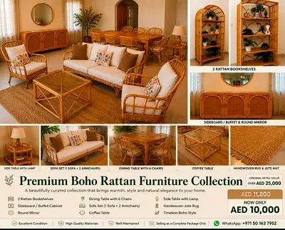 Permium Boho Rattan Furniture Collection