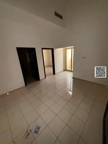 For annual rent in Ajman, Al Muwaihat 2 ✨ One bedroom and living room with a balcony, spacious are