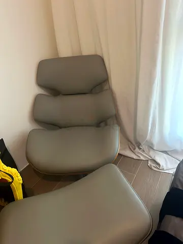 Armchair with ottoman