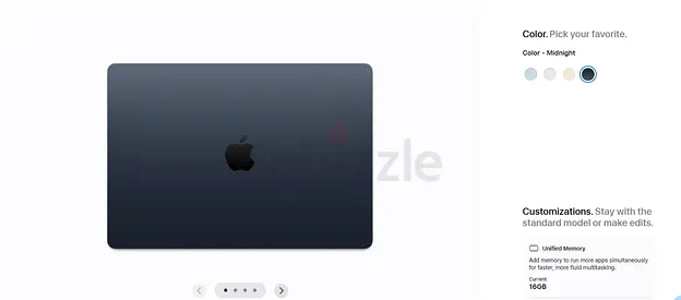 Apple MacBook Pro (Midnight) - Top View, Excellent Condition