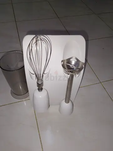 Hand Blender Set with Whisk and Beaker - Good Working Condition