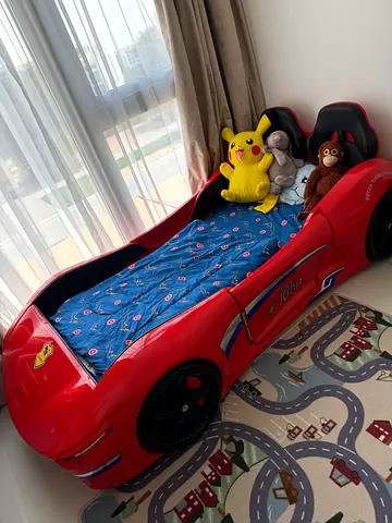 Kids Race Car Bed Red New