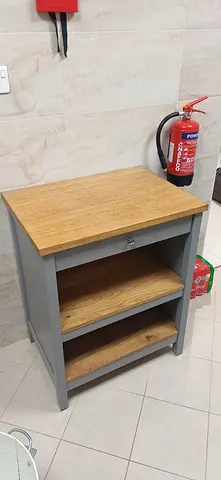 IKEA TORNVIKEN wooden kitchen island with drawer