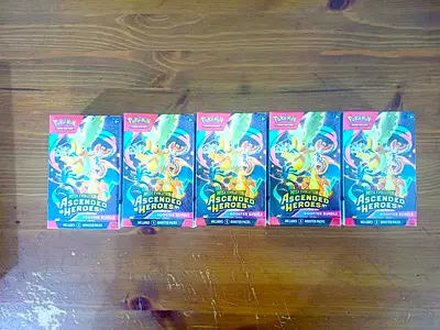 Five Pokemon TCG: Ascended Heroes Booster Boxes (Sealed)