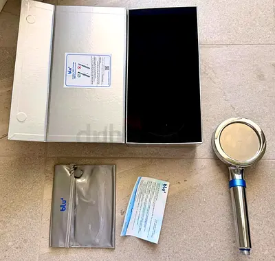 Blu High-Pressure Handheld Shower Head with Original Box - used but not abused.