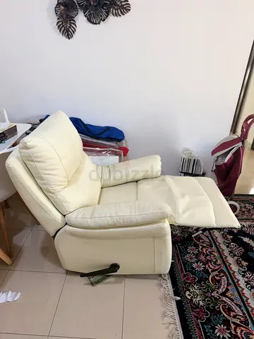 Haye single seater Premium Leather Recliner Sofa - Good Condition from Pan Home