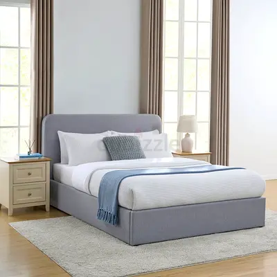 Brand new velvet fabric  queen size Bed Frame with medical mattress