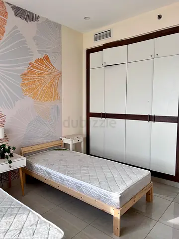 Solid Wood Single Bed Frame with Mattress - Set of 2 (Good Condition)