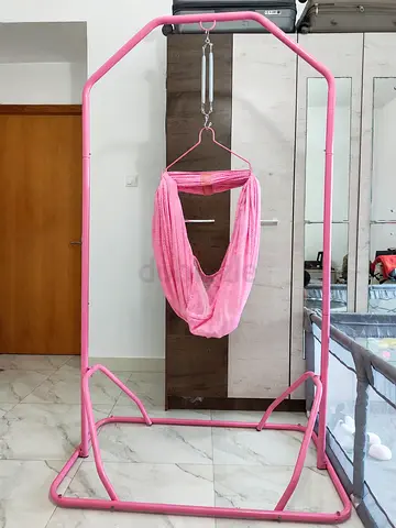 Baby Cradle / Hammock Swing with Metal Stand – Excellent Condition (1 Year Old)