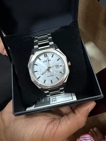 Citizen Eco-Drive Stainless Steel Mens Watch - Silver Dial