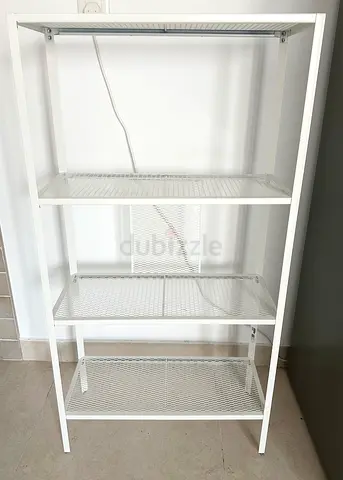 BAGGEBO
Shelving unit, metal/white, 60x25x116 cm