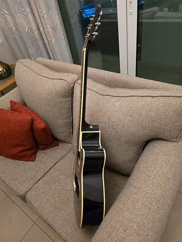 Black Acoustic-Electric Guitar with accessories in Amazing Condition- used once -twice
