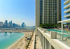 Super Deal, Luxury brand-new 1BR | Breathtaking views of Sea & Palm Jumeirah | Emaar Beachfront | P