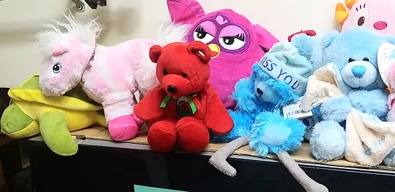 Lot of assorted plush stuffed animals - gently used collection