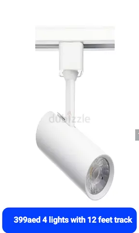 Track Light LED LUMINA adjustable WITH 12 FEET 3PHASE ALUMINUM Track For ceiling or wall Hangings.