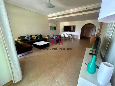 Spacious 2BR + Maids Room | Sea & Beach View | Furnished
