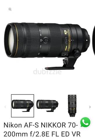 Lens brand new
Nikon  70-200mm f/2.8 VR Lens never used in box in abu dhabi