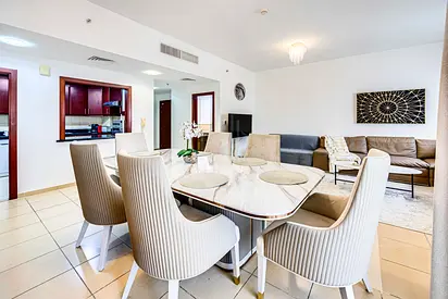 Special Offer: JBR Elegance: Modern 2-Bedroom Escape in Shams 2