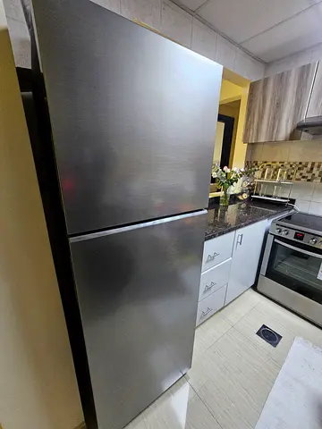 Stainless Steel Double Door Refrigerator