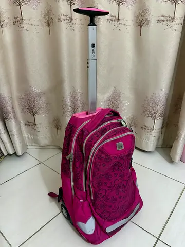 Wired Pink Roller Backpack for Kids