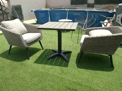 Premium quality table with two chairs for balcony or garden