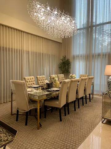 Beautiful Burj Khalifa and MEYDAN racecourse Villa with branded furniture free Rolls Royce Ghos