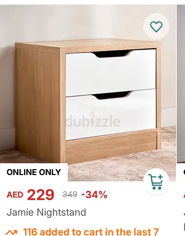 King Size Bedroom Set for Sale
* King size bed (180 × 220 cm)
* 2 matching bedside tables (each wit
