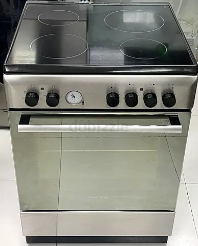 Ariston Electric ceramic 4 hobs stove oven fan cooking range 60x60 stove al qasam