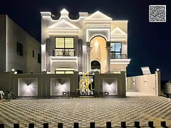 Classic design villa in Ajman | Al Helio 2 area | 5 bedrooms, majlis and 2 halls | Freehold ownershi