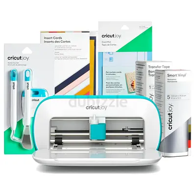 Cricut Joy Machine with Card Kit, Sampler Smart Vinyl Roll, Cutting Mats and Tool Set Bundle
