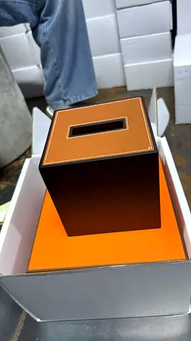 Luxury Leather Tissue Box Cover