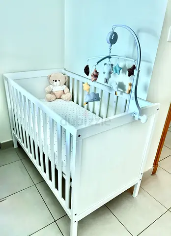 IKEA Baby Crib + Mattress  crib Mobile | Excellent Condition