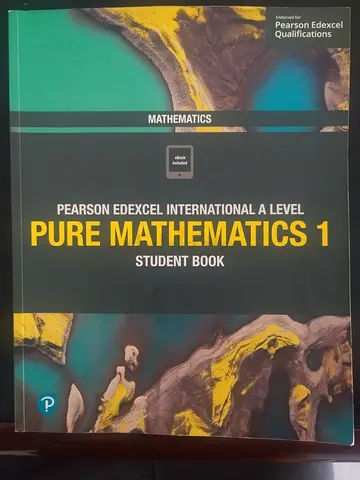 Pure Mathematics 1 Pearson Edexcel International A Level - Student Book