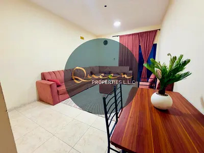 **شقة غرفتين وصالة مفروشة للإيجار الشهري في النعيمية عجمان فرش نظيف بلكونة حمامين تكييف مركزي شامل الفواتير والانترنت موقع مميز قرب ثومبي**