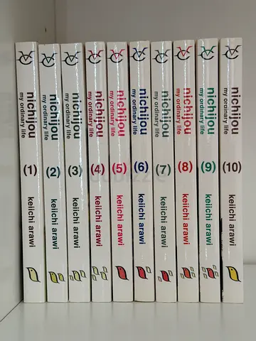 Nichijou (My Ordinary Life) Volumes 1-10 by Keiichi Arawi - English Manga Set