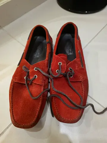 ferragamo men leather shoes size 8.5 42.5