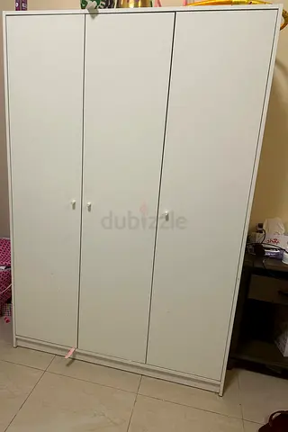 IKEA White 3-Door Wardrobe / Armoire - Good Condition