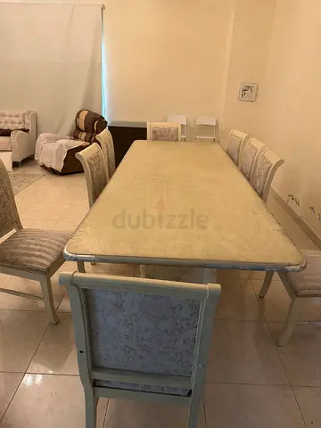 Dining table 10 chairs 2000 طاولة طعام لعشر اشخاص
