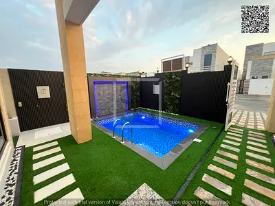 Villa for sale opposite a garden, including registration fees, electricity, water and air conditioning.