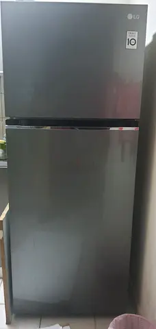 LG Top Freezer Refrigerator - Grey, 2-Door, Good Condition