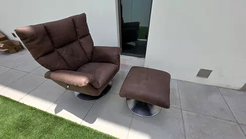 Marina home recliner sofa and footstool