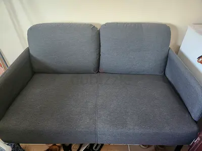 Urgent sale _Comfortable 2 Seater Grey Fabric Sofa