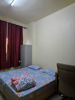 Fully furnished master bedroom with attached bathroom