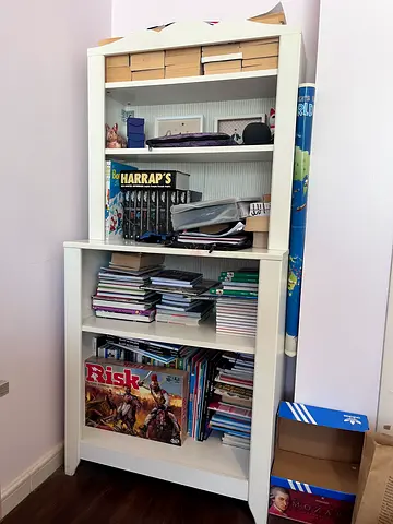 IKEA White Bookcase  Storage Unit | Solid  Spacious