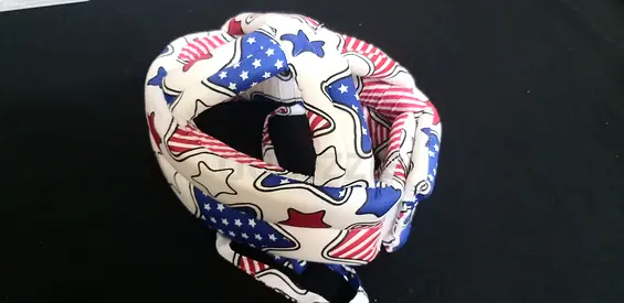 Padded Baby Head Protector Cushion - US Flag Pattern