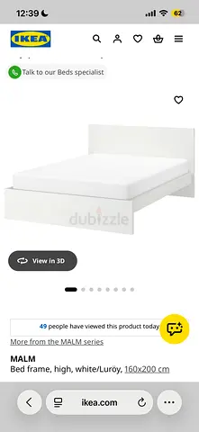 Malm bed 160x200