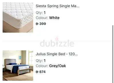 Julius Single Bed Frame and Siesta Spring Mattress
