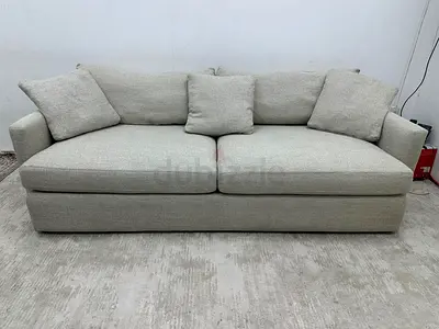 High quality lounge deep cratebarrel three seater sofa